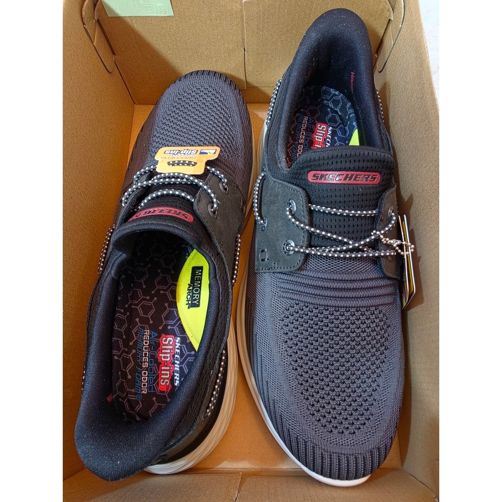 Skechers Hands Free Slip-ins Lawson Parasail Mens 11 Chocolate Black 211108 NIB
